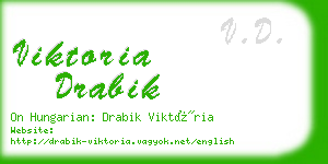 viktoria drabik business card